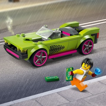 LEGO City 60415 Полицейская погоня на полицейской машине Muscle Car 213 Klocki 6+