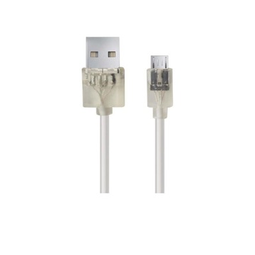 КАБЕЛЬ ESPERANZA MICRO USB 2.0 A-B M/M 1,5М ПРОЗРАЧНЫЙ БЕЛЫЙ