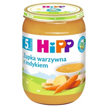 HIPP ОВОЩНОЙ СУП, ИНДЕЙКА ЭКО 190Г