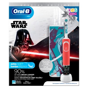 ЭКСКЛЮЗИВНАЯ ДЕТСКАЯ ЭЛЕКТРИЧЕСКАЯ ЗУБНАЯ ЩЕТКА ORAL-b D100 «ЗВЕЗДНЫЕ ВОЙНЫ»