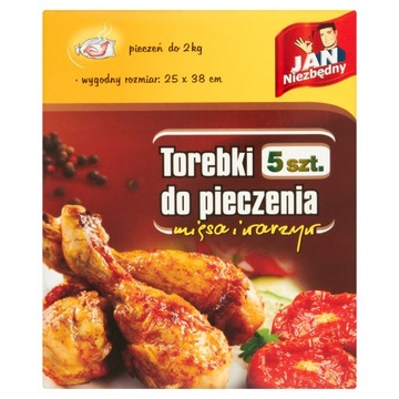 JAN NIEZBĘDNY TOREBKI DO PIECZENIA MIĘSA 25X38 X25