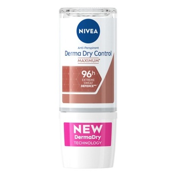 NIVEA Derma Dry Control Female Antyperspirant roll-on, 50 ml
