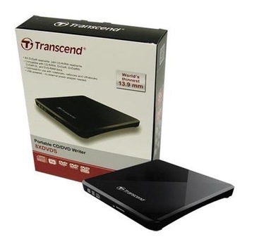 Сверхтонкий USB 2.0 записывающий привод CD/DVD Transcend