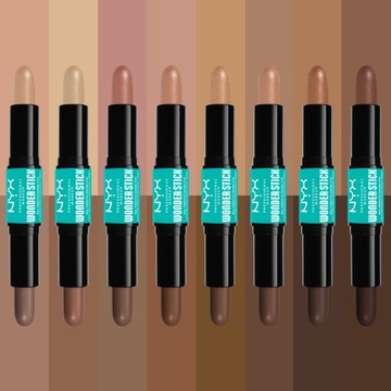 Контурный стик-бронзатор + хайлайтер для лица 2 в 1 NYX 04 Medium