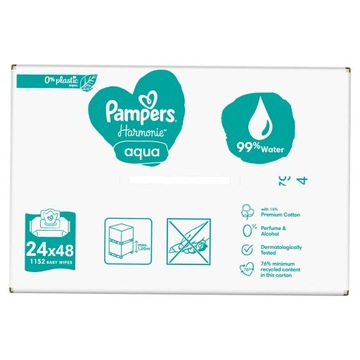 Влажные салфетки Pampers Harmonie Aqua 24 x 48 шт.