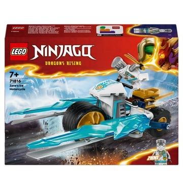 LEGO Blocks Ninjago Ледяной мотоцикл Зейна / 71816 + подарочный пакет