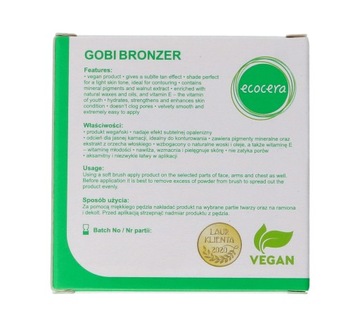 Ecocera Gobi матовая бронзирующая пудра 10 г