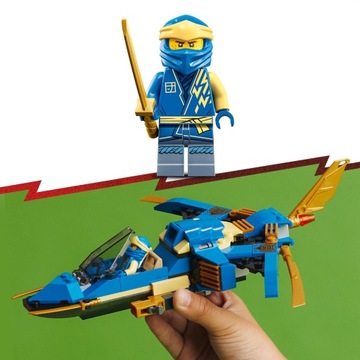 LEGO Ninjago 71784 Сверхзвуковой реактивный самолет Джея Пусковые установки для кирпичей EVO 6+
