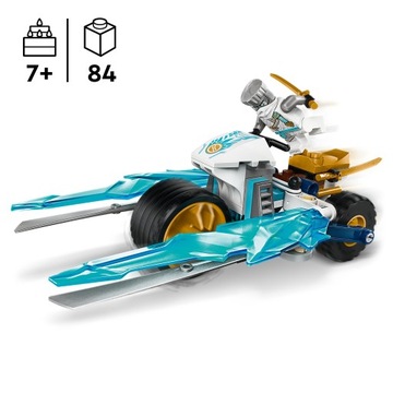 LEGO Blocks Ninjago Ледяной мотоцикл Зейна / 71816 + подарочный пакет