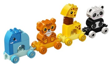LEGO Duplo 10955 Поезд Животные Поезд Поезд Слон Лев Большие кирпичи 2+