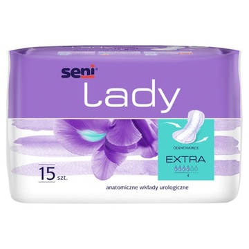 Прокладки урологические Seni Lady Extra Plus, 15 шт, женские гигиенические прокладки