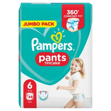 PAMPERS БРЮКИ 44 ПОДГУЗНИКИ ПОДГУЗНИКИ БРЮКИ РАЗМЕР 6