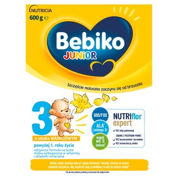 Молоко Bebiko Junior 3 модифицированное 4х600 г