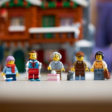 LEGO ICONS 10325 3-этажная горная хижина, каток, самокат, аксессуары из 5 фигурок