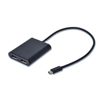 АДАПТЕР I-TEC 2 ДВОЙНОЙ ПОРТ ДИСПЛЕЯ DP USB-C 4K