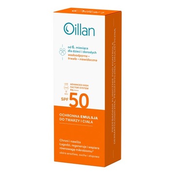 Oillan Sun SPF50, крем с фильтром 100 мл
