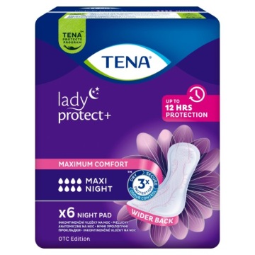 Tena Lady Maxi Night впитывающие прокладки 6 шт.