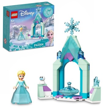 PREZENT LEGO DLA 5, 6 LATKI DISNEY PRINCESS 43199 Dziedziniec zamku Elzy +