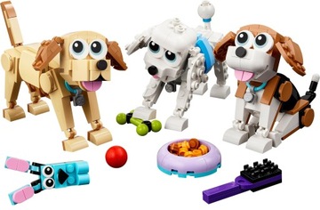 LEGO CREATOR 31137 UROCZE PSIAKI + LEGO TORBA PAPIEROWA ŚREDNIA 6315792