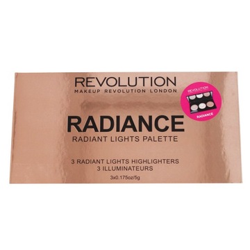 Makeup Revolution Highlighter RADIANCE PALETA Rozświetlaczy do twarzy