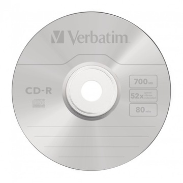 Płyta CD-R 700MB 52x VERBATIM DataLife PLUS 43343 Cake 50 szt.