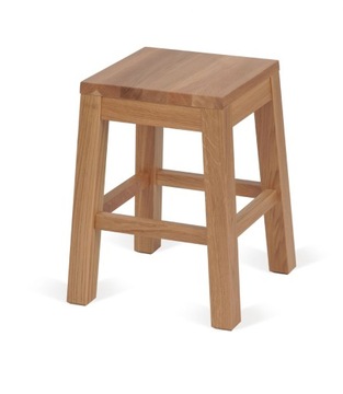Taboret Luna L lity drewniany stołek dębowy