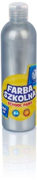 Farba szkolna ASTRA 250 ml metaliczna srebrna