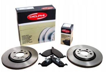 фото thumb №1, Delphi тормозные диски+ тормозные колодки перед nissan note e11 260mm