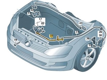 фото thumb №12, Тяга замка капота vw golf vii 5g1823531c aso