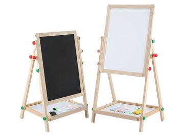 Flipchart edukacyjny tablica magnetyczna kredowa