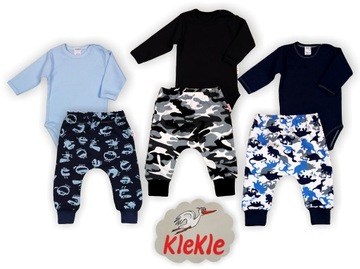 КОМПЛЕКТ Боди + брюки Спортивный костюм 74 KLEKLE