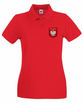 DAMSKA KOSZULKA POLO POLÓWKA POLSKA ORZEŁ r. M