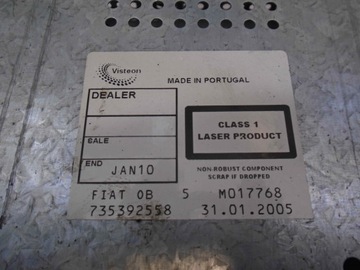 фото thumb №3, Радіо cd fiat stilo 735392558