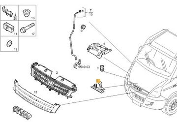 фото thumb №1, Замок кришки двигуна iveco daily нижній
