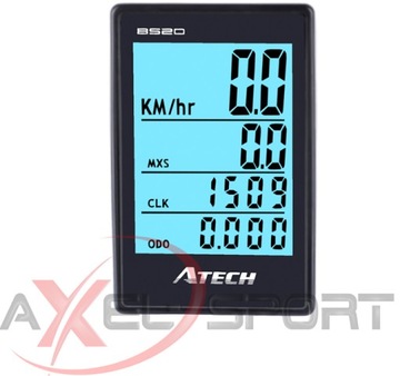 СЧЕТЧИК ВЕЛОСИПЕДА ATECH BS20, КАДЕНС, С ПОДСВЕТКОЙ