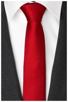 Мужской гладкий галстук из микрофибры из жаккарда, RED G11