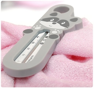 BABYONO безртутный термометр для детской ванночки с изображением енота