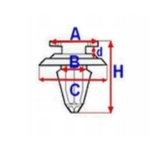 фото thumb №4, 10x штифт кліпса оббивка renault espace iv