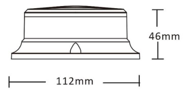 фото thumb №3, Kogut помаранчевий магніт лампа попереджувальна led