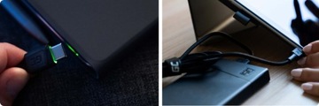 Kabel Green Cell Ray z podświetleniem LED 2m USB-A - USB-C Type C