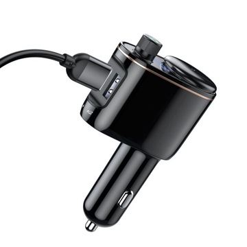 FM-передатчик Baseus, Bluetooth, MP3, зарядное устройство, 2 порта USB
