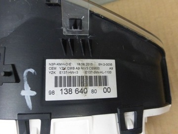 фото thumb №5, Прилади лічильник peugeot 208 9813864080 9808559180