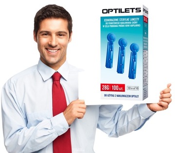 OPTILETS LANCETS СТЕРИЛЬНЫЕ ИГЛЫ OPTILET 100 шт.