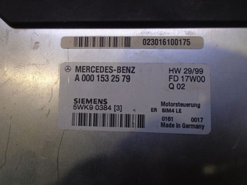 фото thumb №4, Блок управления mercedes w203 c200 2.0 163km a0001532579