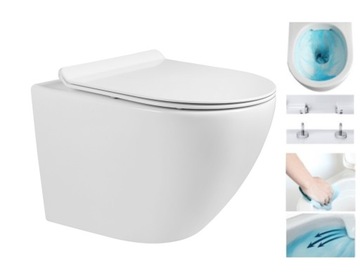 КАРКАС УНИТАЗА GEBERIT BASIC + СИДЕНЬЕ БЕЗОБОДКИ MEXEN LENA
