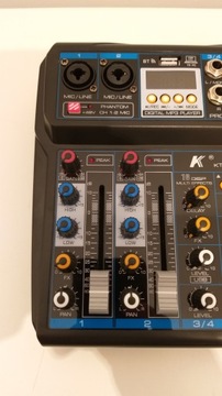 Микшерный пульт 6 каналов домашний mp3 BT studio