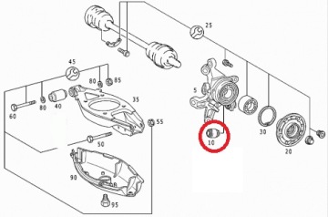 фото thumb №2, 2x втулка важеля задня mercedes slk r170 r171 r172