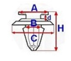 фото thumb №3, Кліпса штифт оббивка renault latitude clio iv