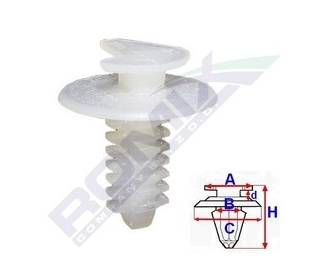 фото thumb №3, Клипса alfa, fiat,citroen, lancia romix 11026 5 szt.