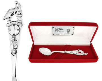 СЕРЕБРЯНАЯ ЛОЖКА ЦИРКОНИЙ SWAROVSKI ГРАВИРОВКА АИСТ
